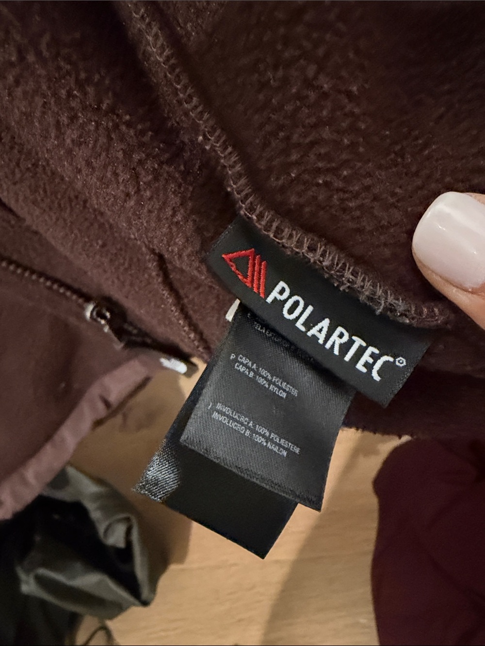 The North Face Brown Fleece Jacket - Picture 2 of 2